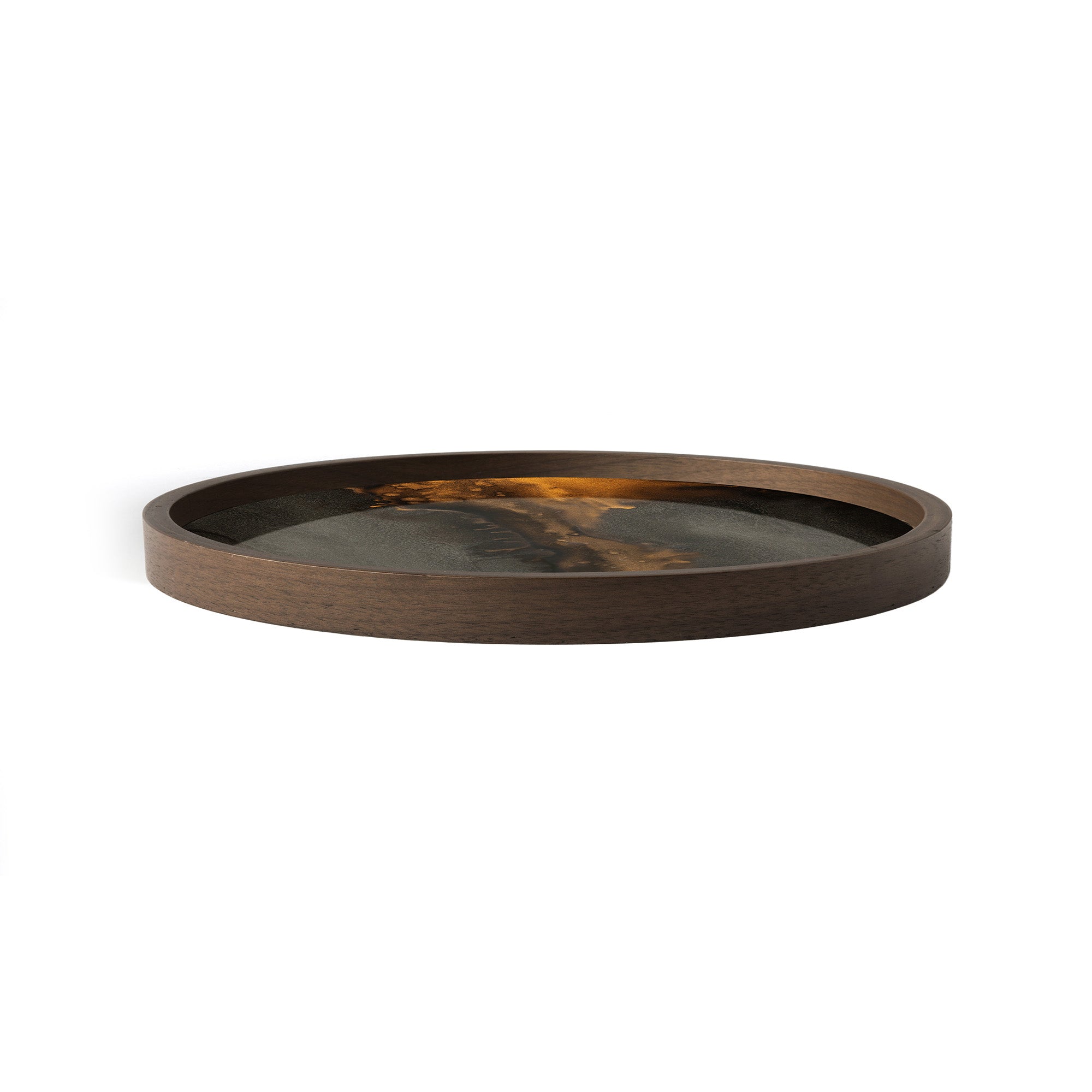 Bronze Organic Glass Valet Tray