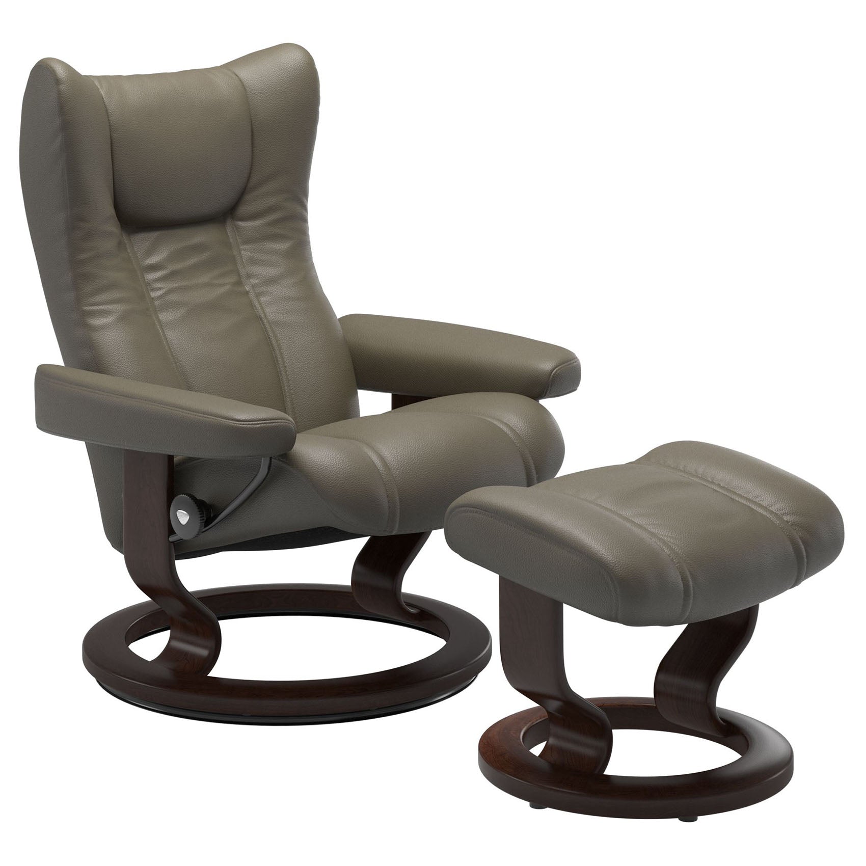 Stressless Wing Classic Recliner & Ottoman
