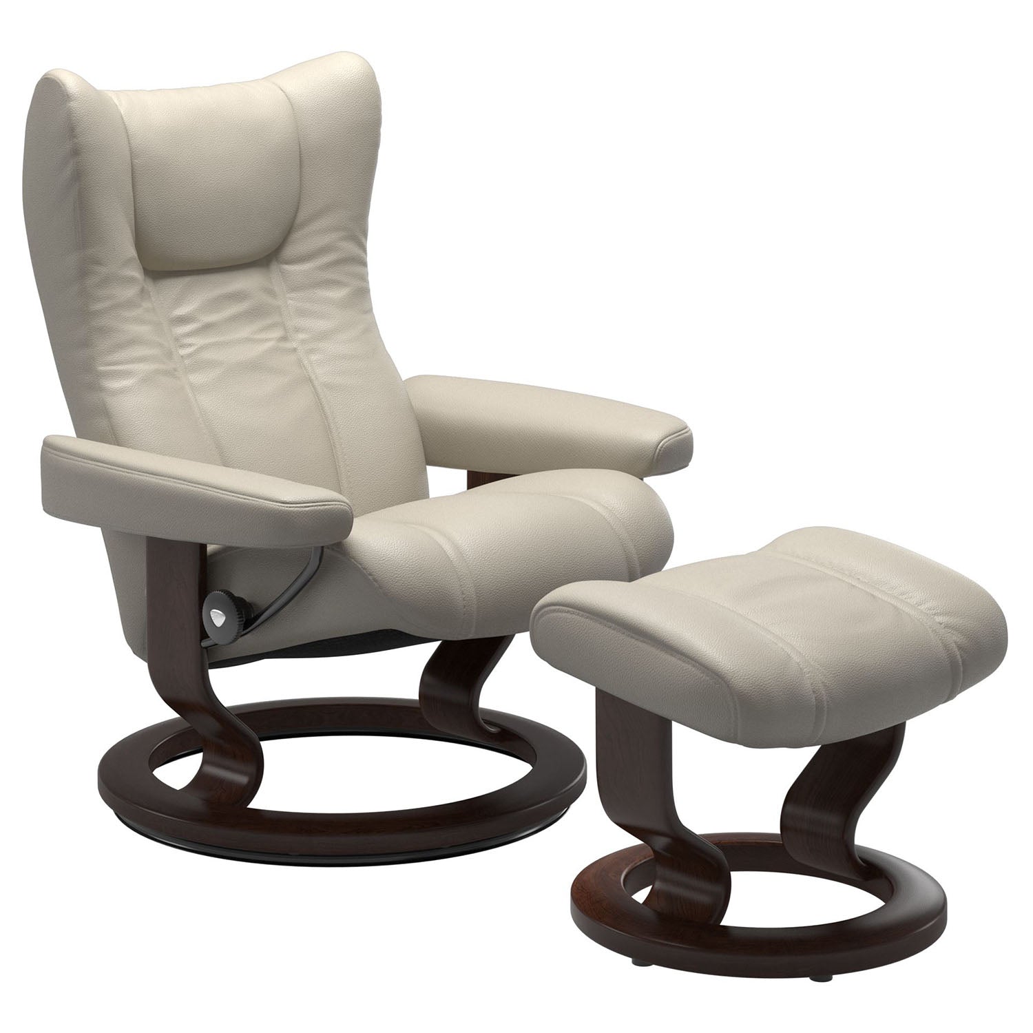 Stressless Wing Classic Recliner & Ottoman