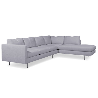 Thayer Coggin Design Classic Chaise Bumper Sofa Sectional