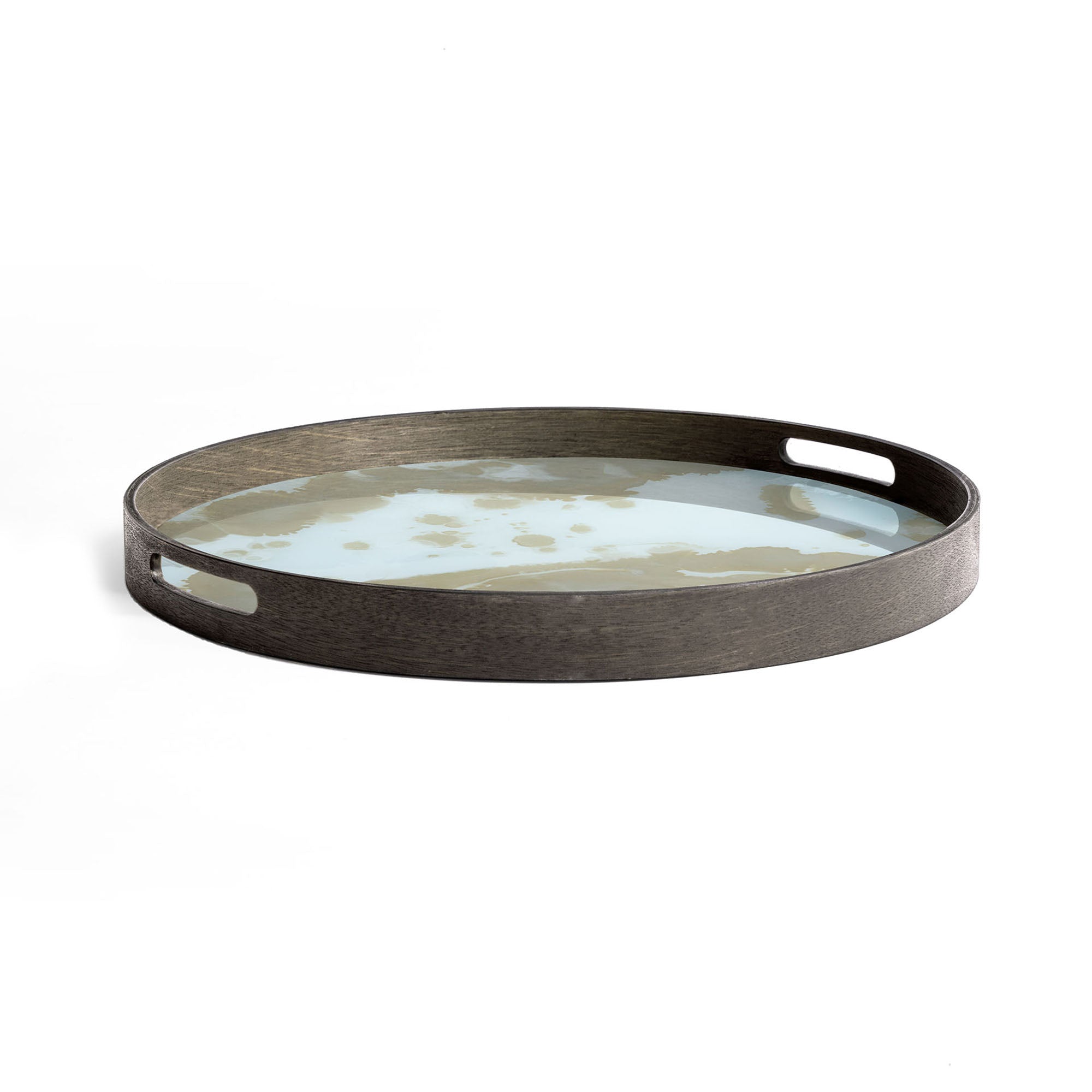 Mist Gold Organic Glass Tray Small