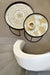 Gold Beads Mirror Tray Large