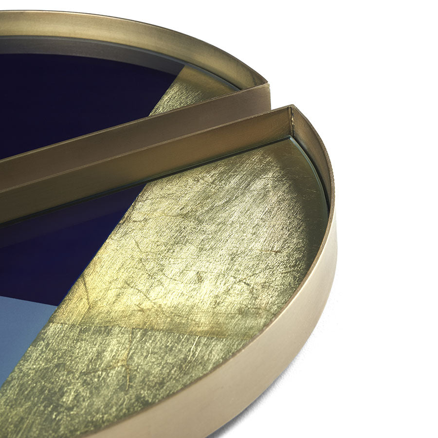 Geometric Half Moon Valet Tray