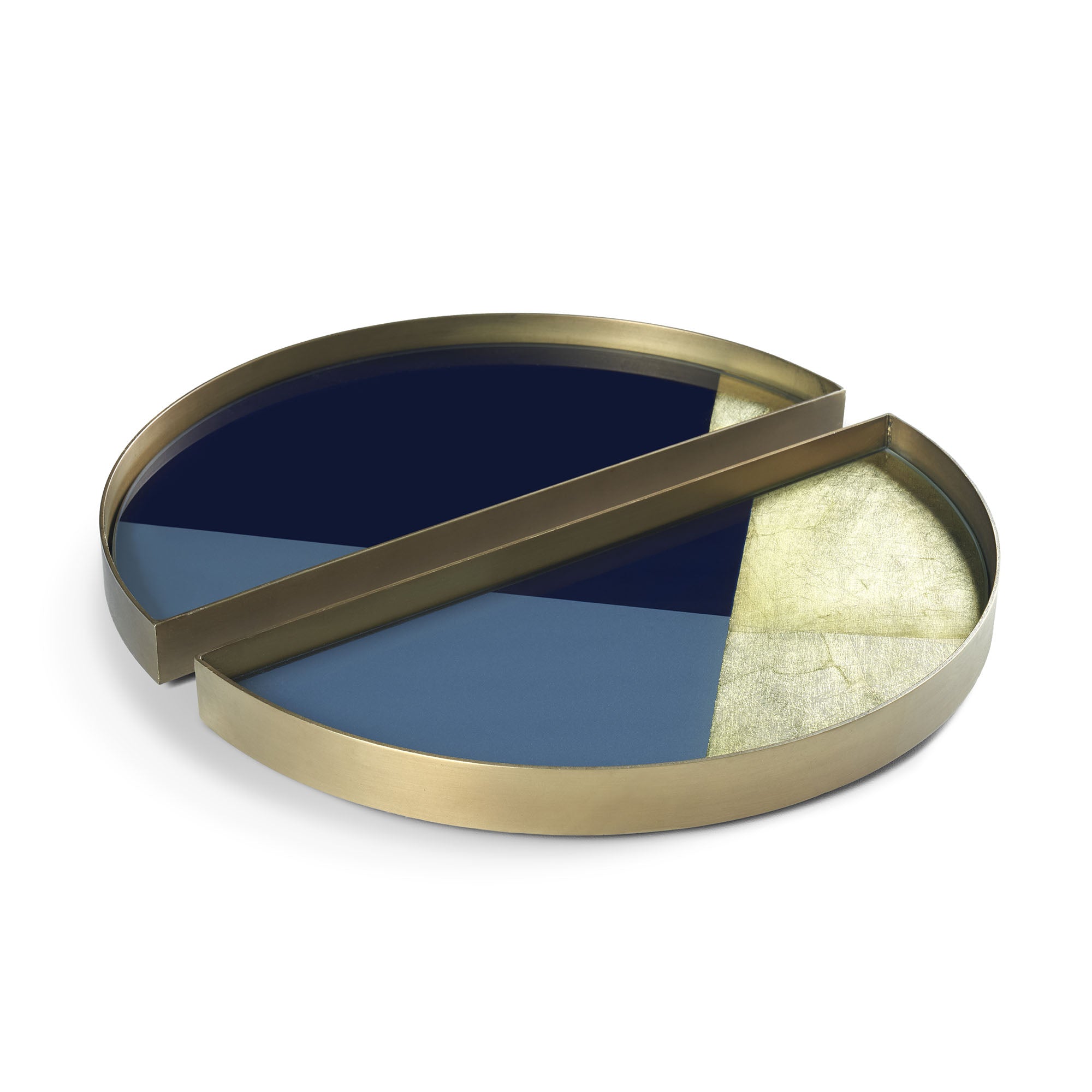 Geometric Half Moon Valet Tray