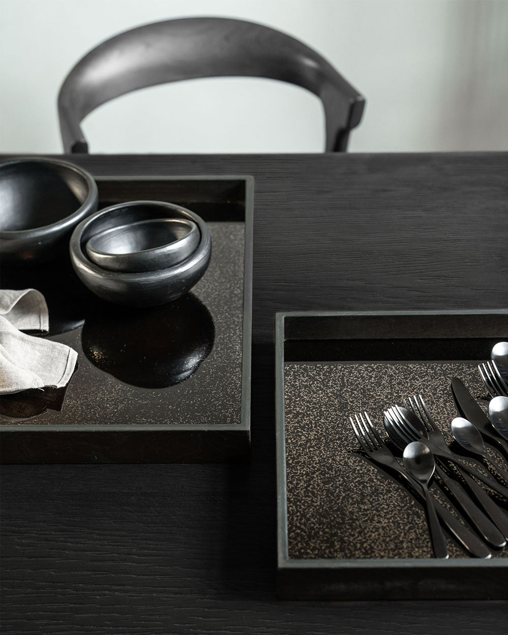 Bronze Aged Mirror Tray Square Small