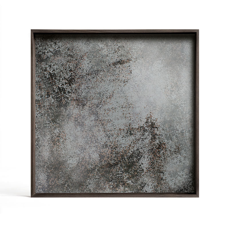 Clear Mirror Tray Square Large