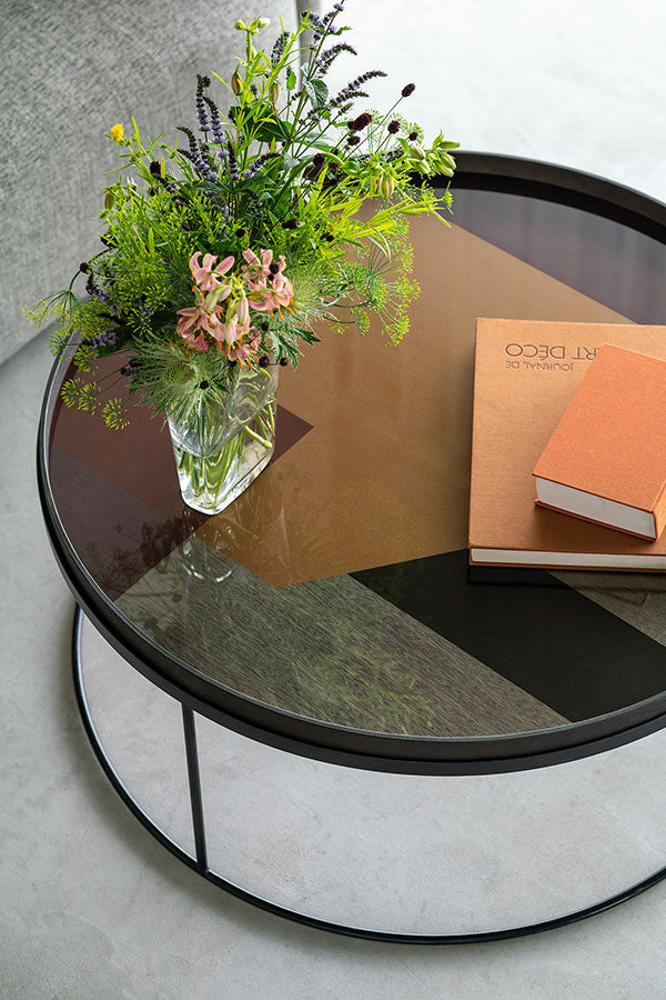 Gold Angle Glass Tray X-Large