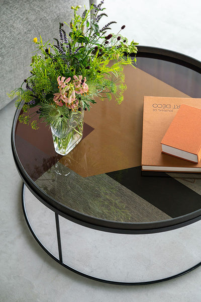 Gold Angle Glass Tray X-Large