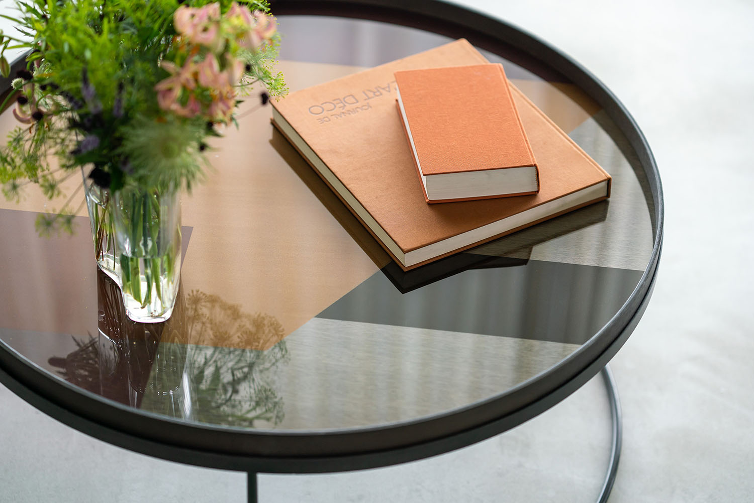 Gold Angle Glass Tray X-Large