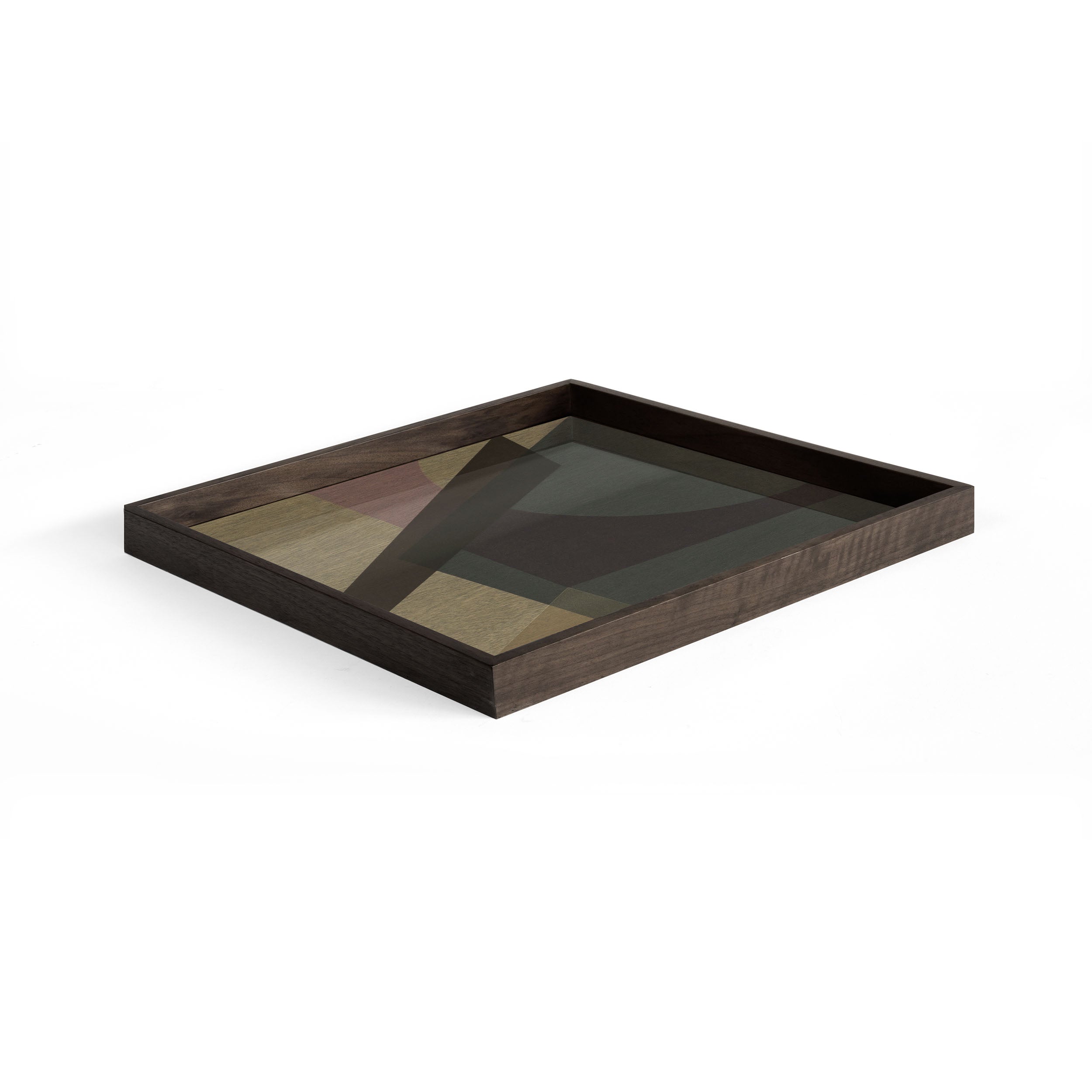Slate Angle Glass Tray Square Large