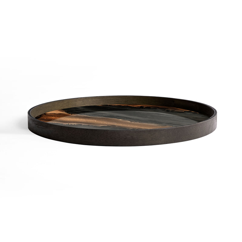 Bronze Organic Glass Tray Large