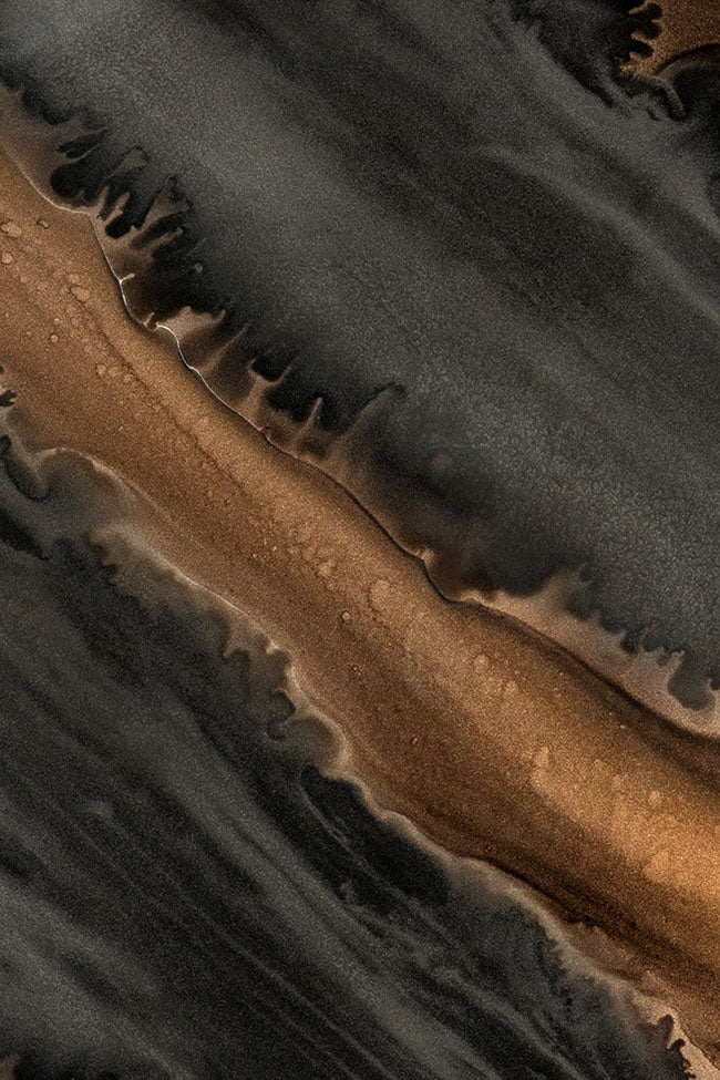 Bronze Organic Glass Tray Large