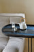 Graphite Organic Glass Tray Oblong
