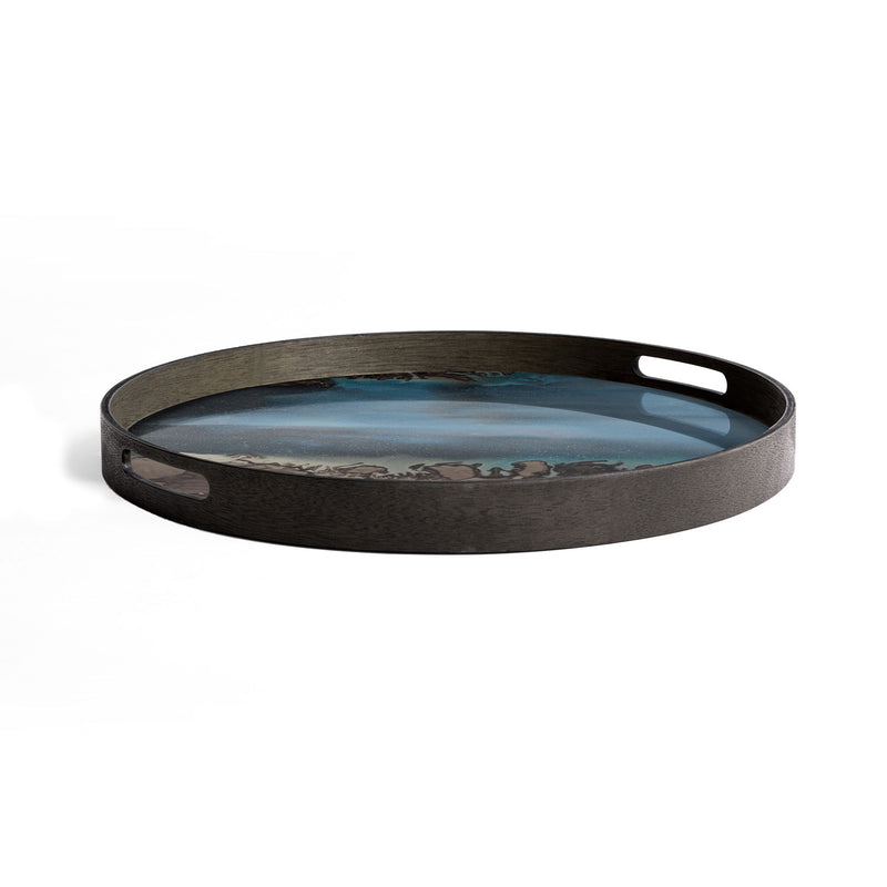 Slate Organic Glass Tray Small