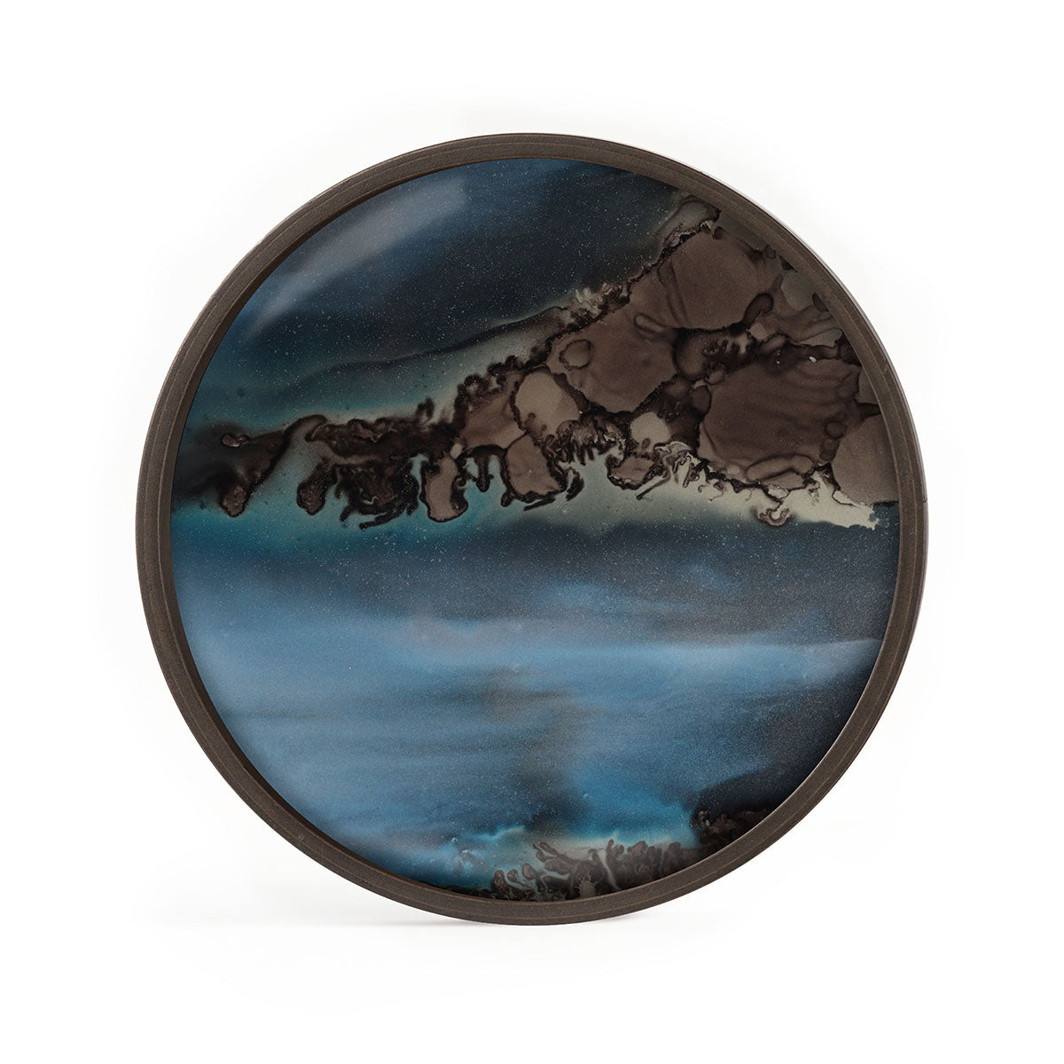 Slate Organic Glass Valet Tray