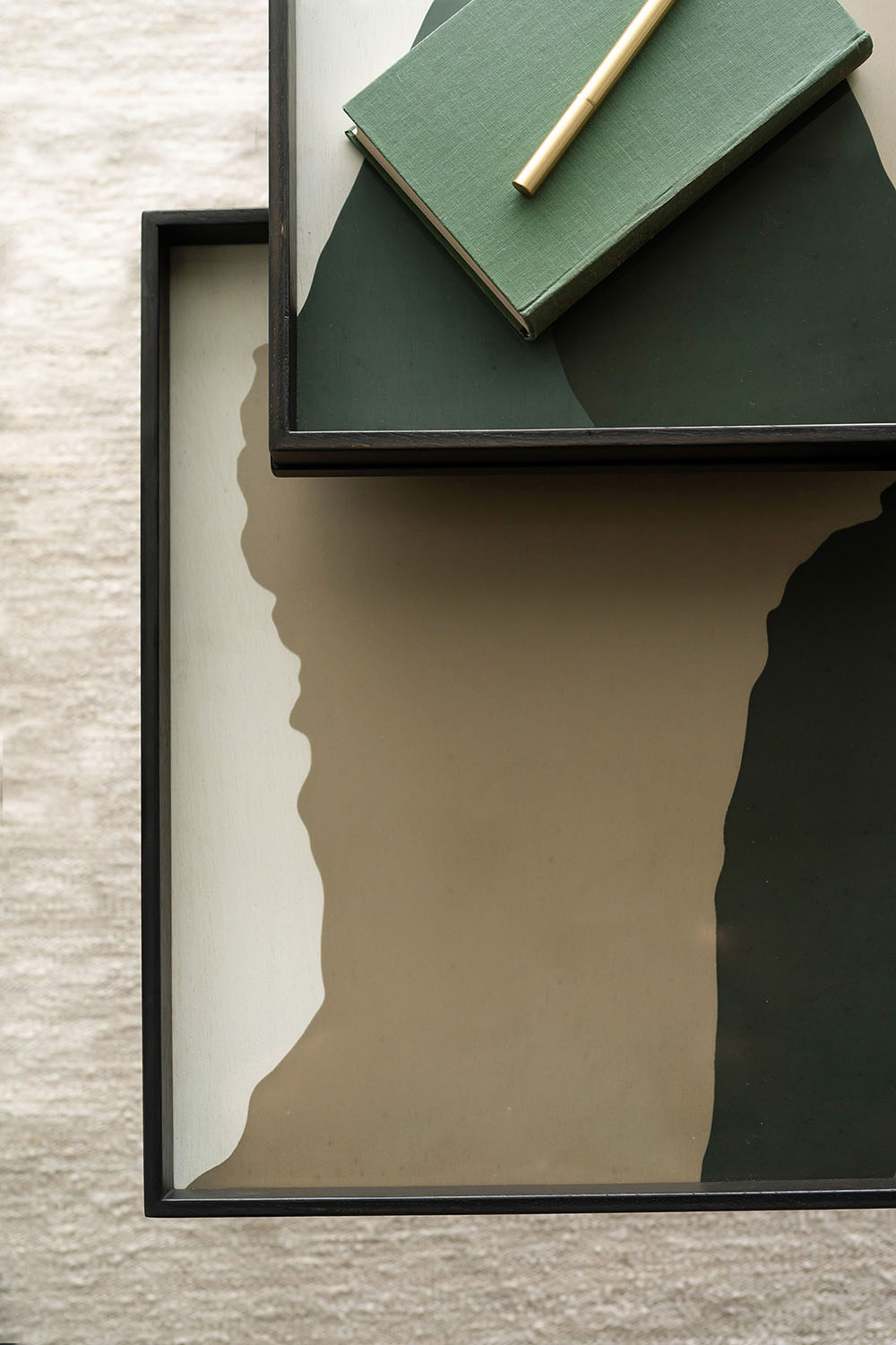 Blue Wabi Sabi Glass Tray Small