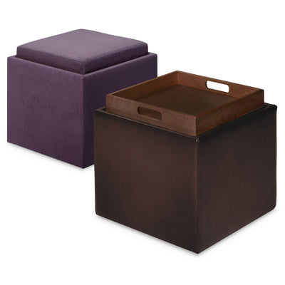 Uno Cube Ottoman with Flip Top