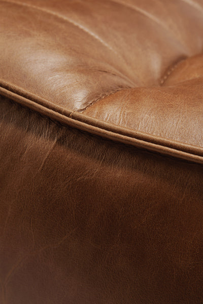 Saddle leather French seam detail GALLERY