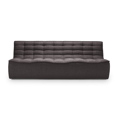 N701 three seater shown in dark grey fabric