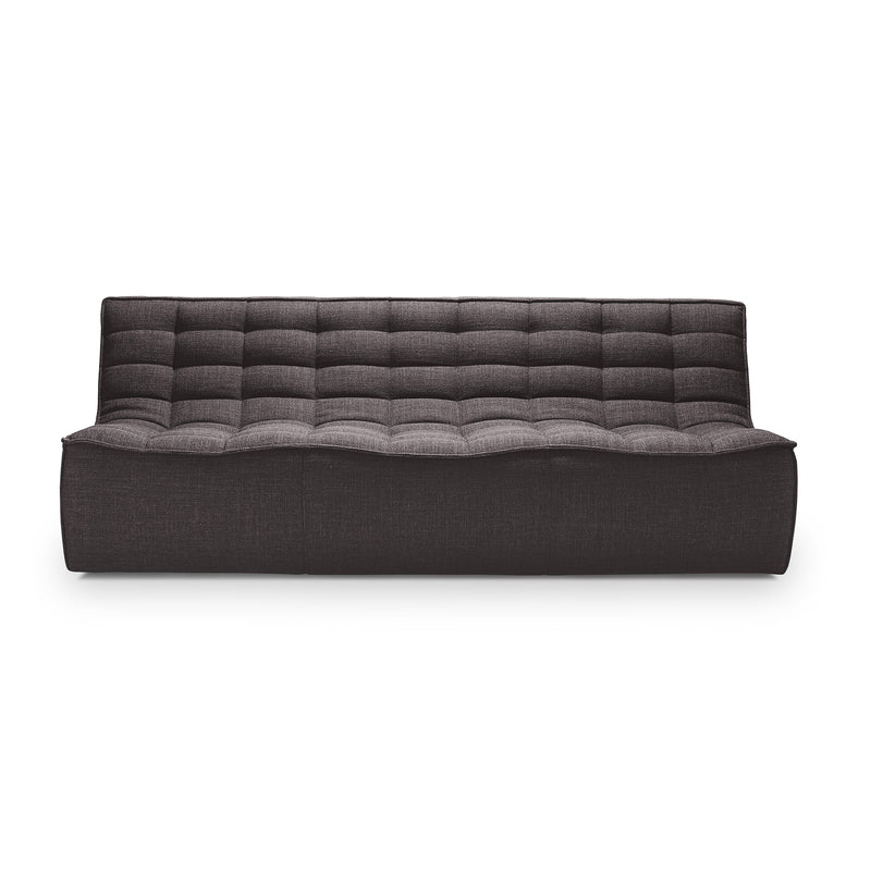 N701 three seater shown in dark grey fabric