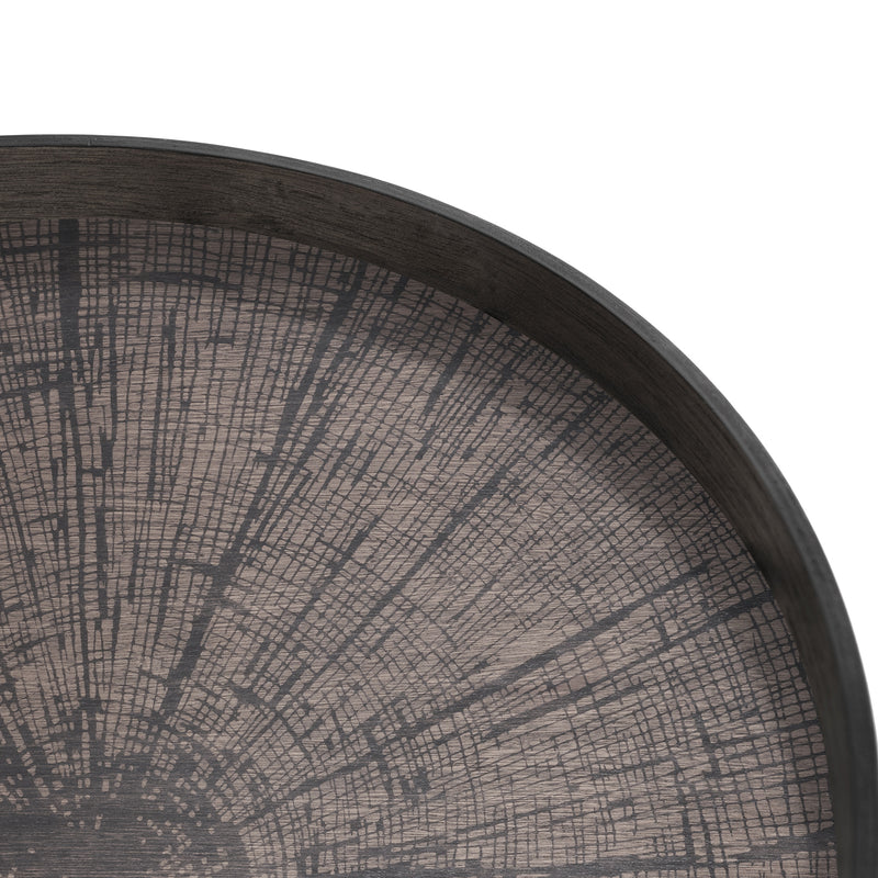 Black Slice Wooden Tray X-Large