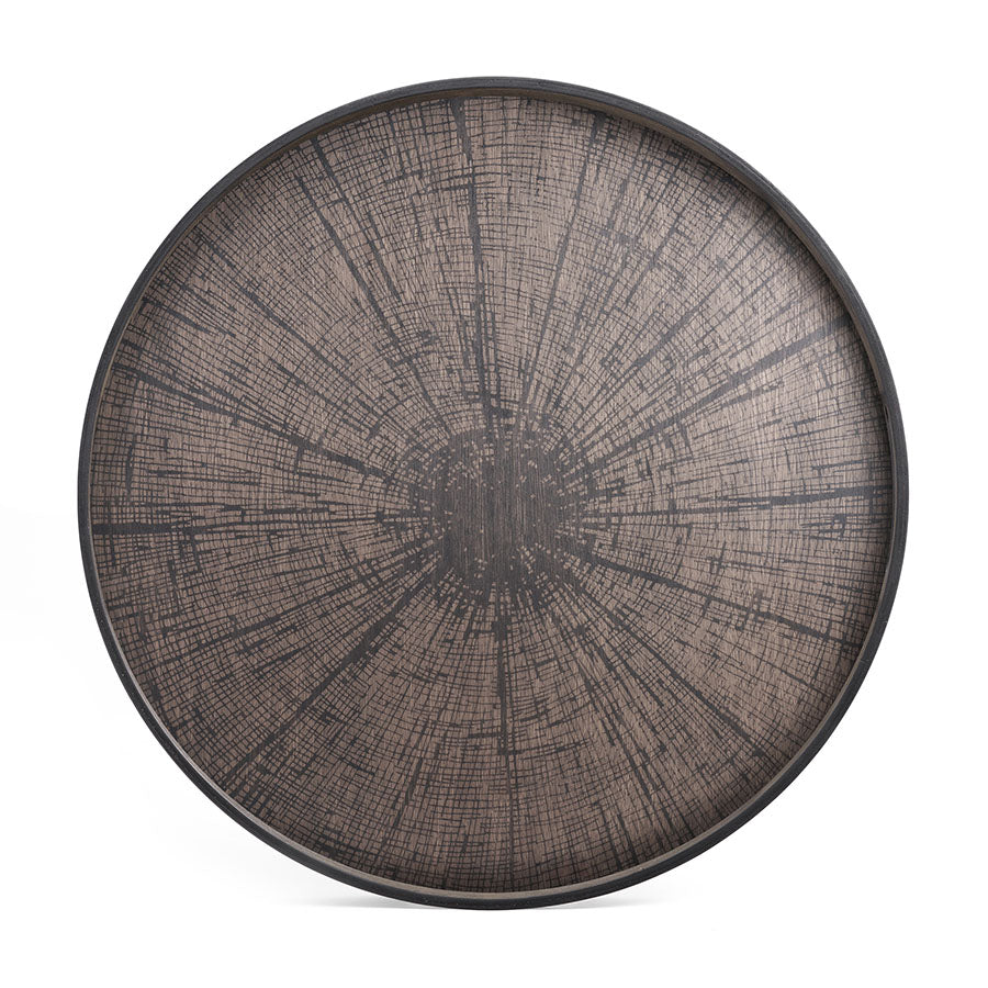 Black Slice Wooden Tray X-Large