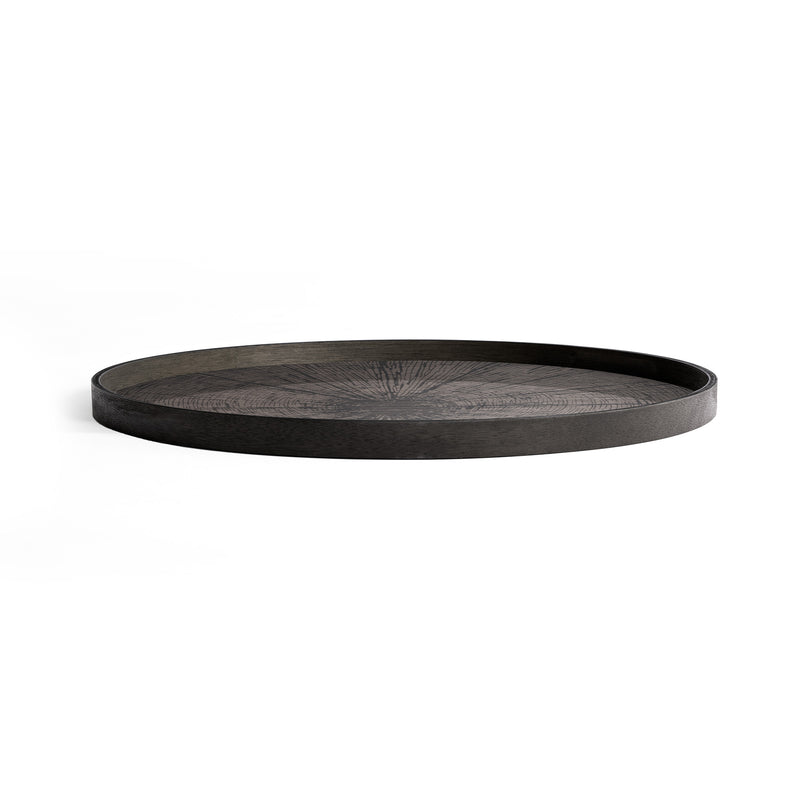 Black Slice Wooden Tray X-Large