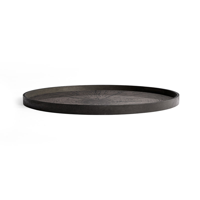 Black Slice Wooden Tray X-Large