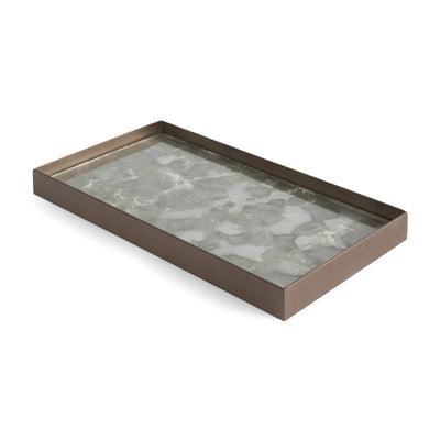 Fossil Organic Glass Valet Tray Rectangle