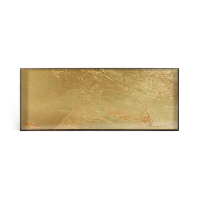 Gold Leaf Glass Valet Tray Large