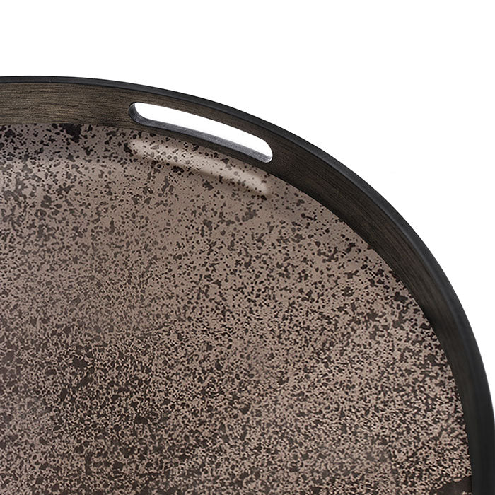 Bronze Aged Mirror Tray Small