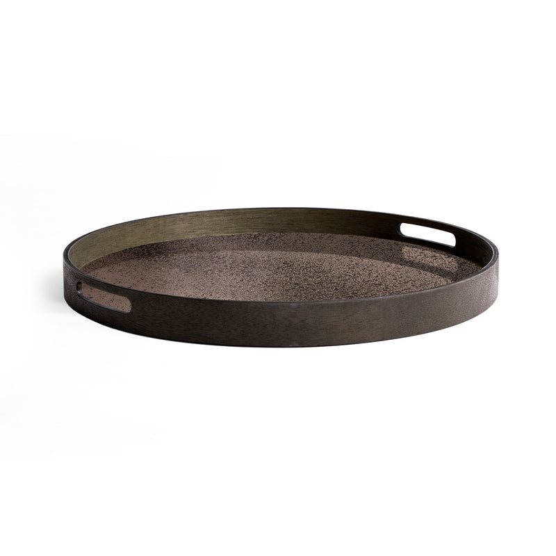 Bronze Aged Mirror Tray Small