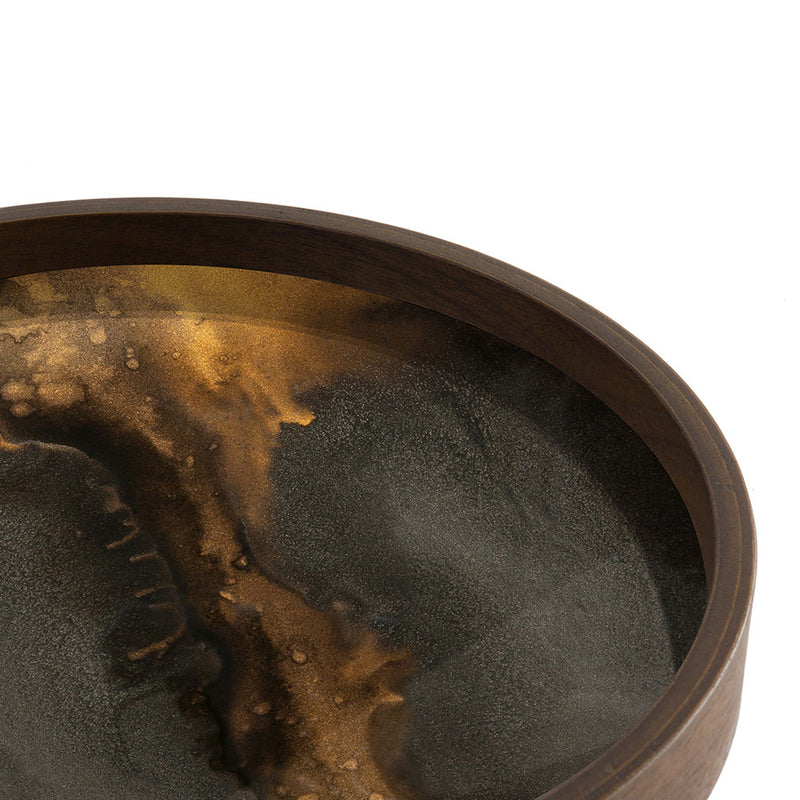 Bronze Organic Glass Valet Tray