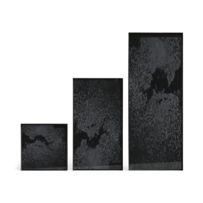 Charcoal Mirror Aged Valet Tray Rectangle
