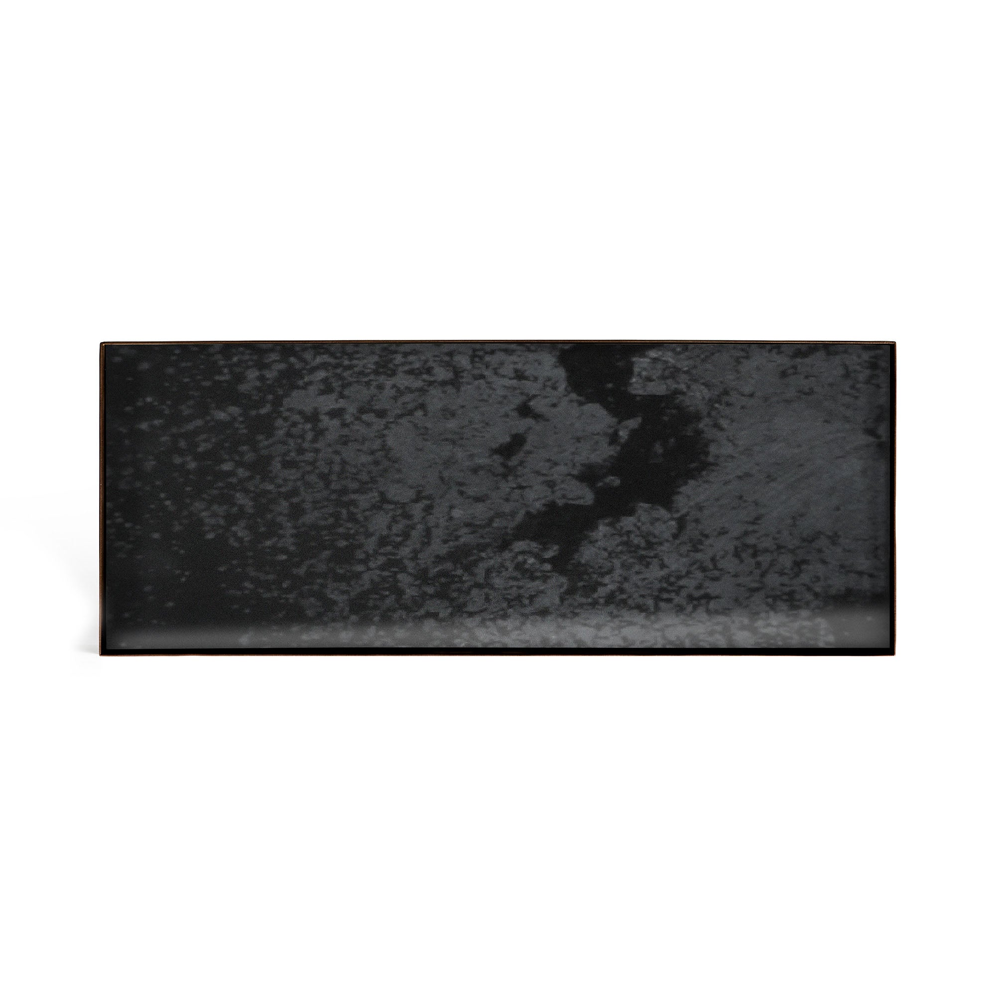 Charcoal Mirror Aged Valet Tray Rectangle