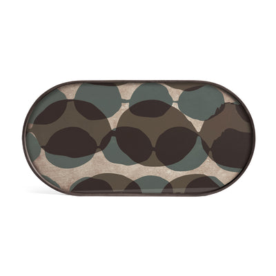 Connected Dots Glass Tray Oblong