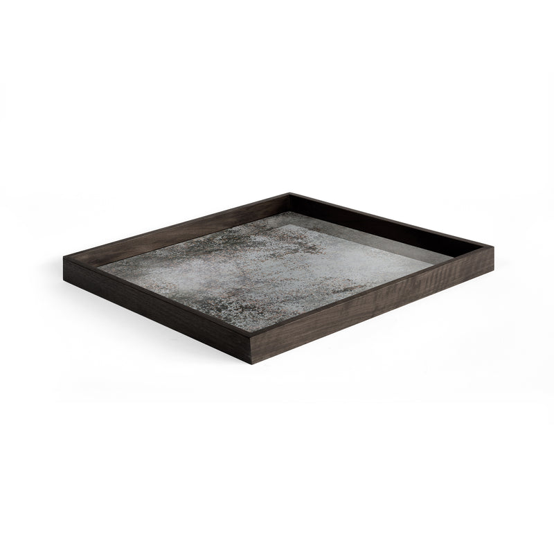 Clear Mirror Tray Square Large