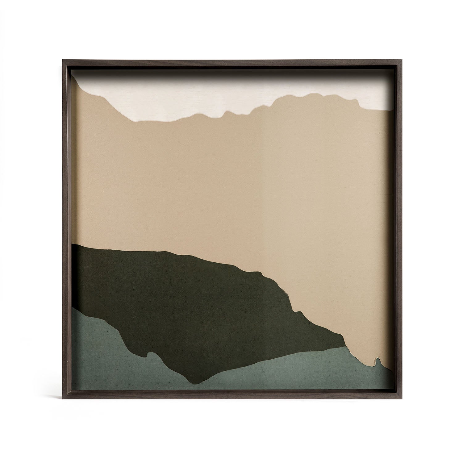 Cream Wabi Sabi Glass Tray Square Large