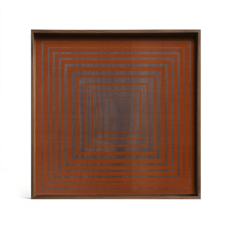 Pumpkin Squares Glass Tray Square Large
