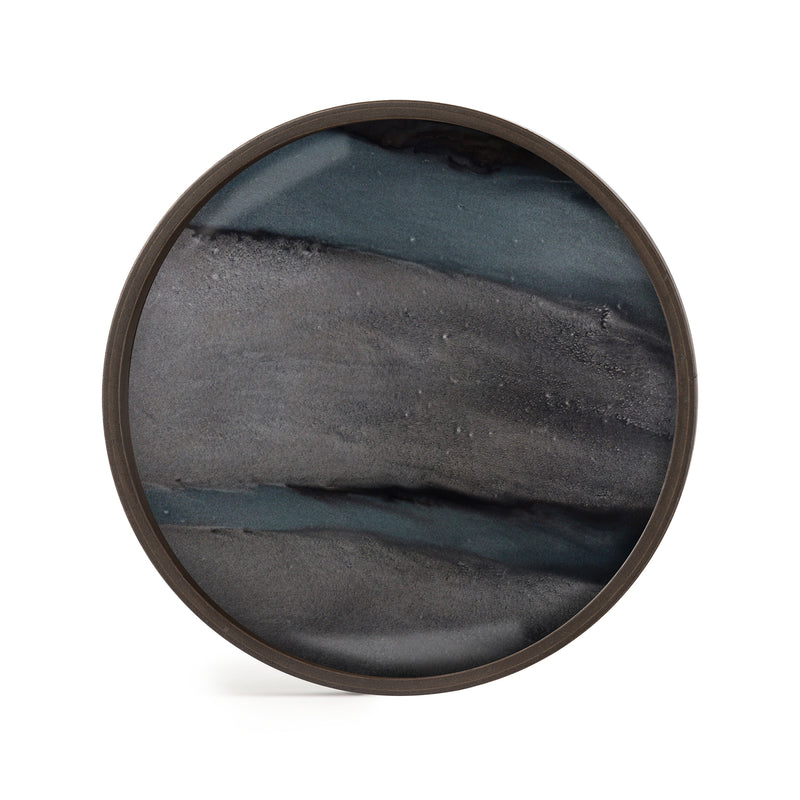 Graphic Organic Glass Valet Tray