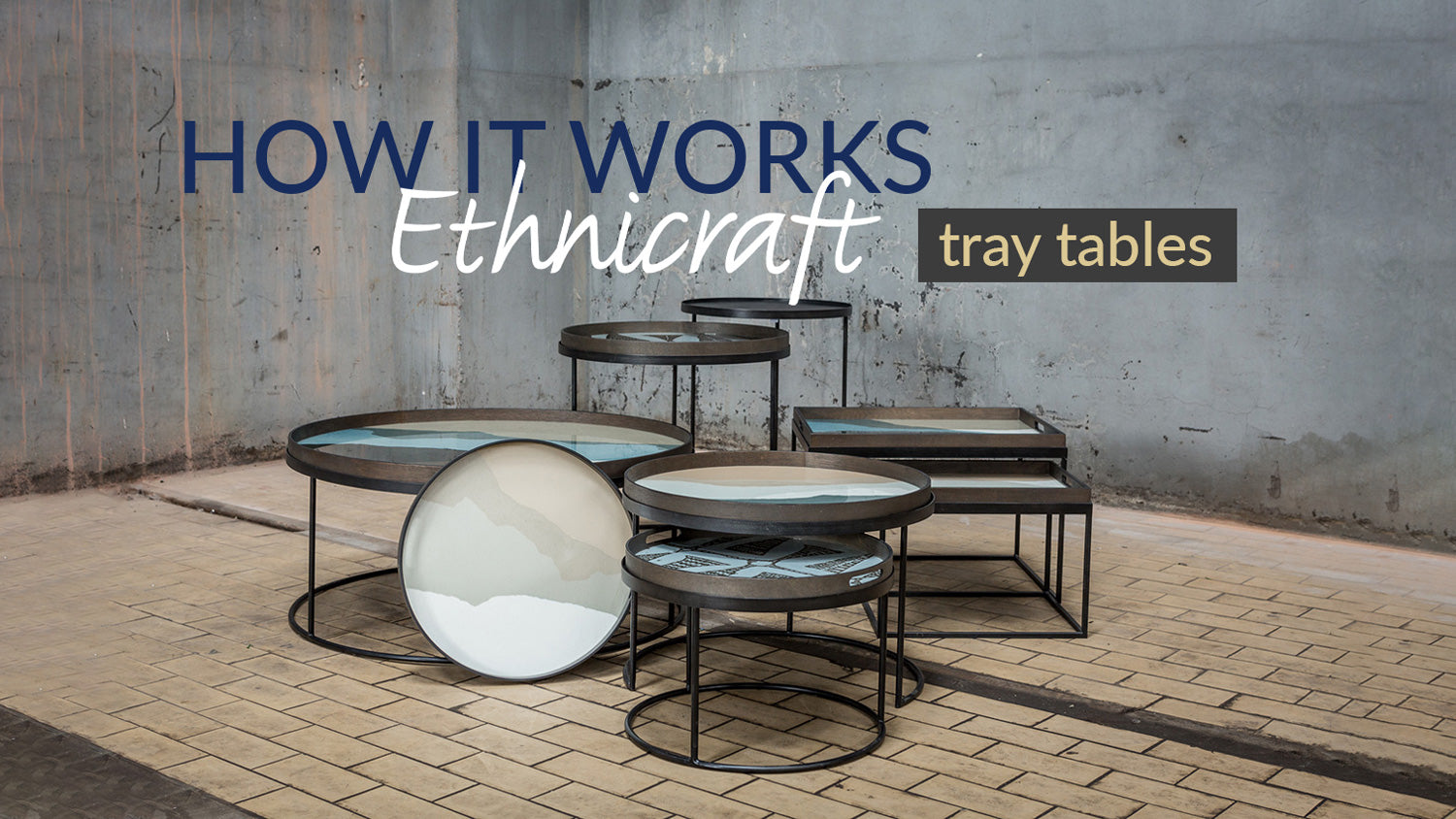 Ethnicraft Rectangular Tray Side Table - Hansen Interiors - Hansen