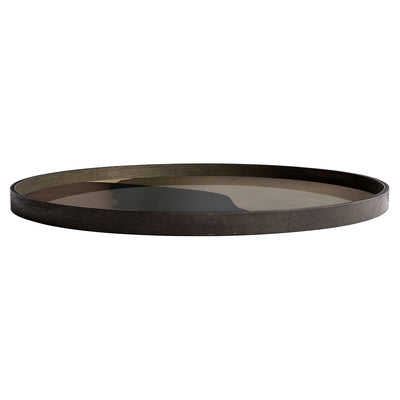 Graphite Combined Dots Glass Tray X-Large