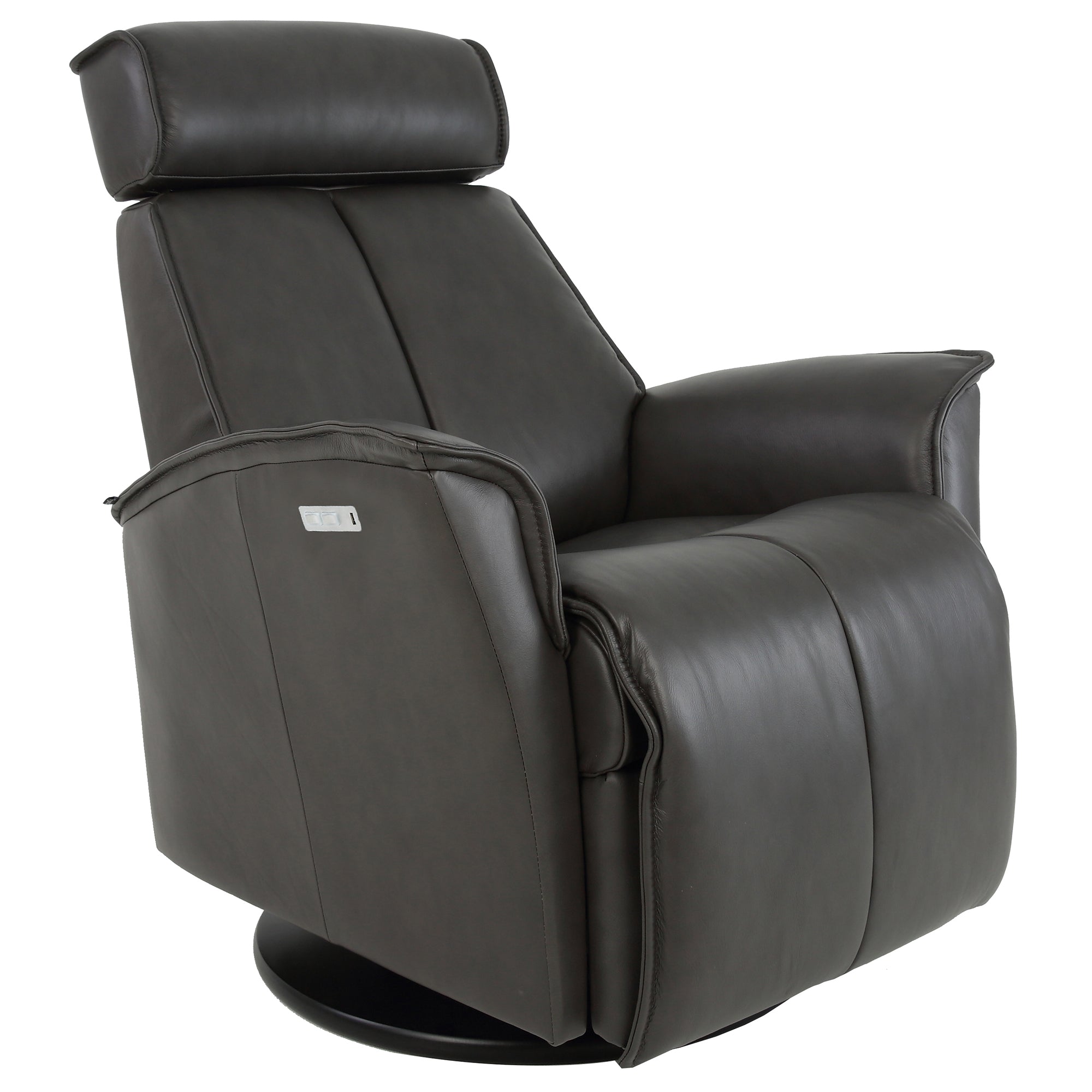 Fjords Venice Power Recliner in Soft Leather Storm SL247