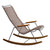 Click Outdoor Rocking Chair Bamboo Armrest and Glides