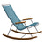 Click Outdoor Rocking Chair Bamboo Armrest and Glides