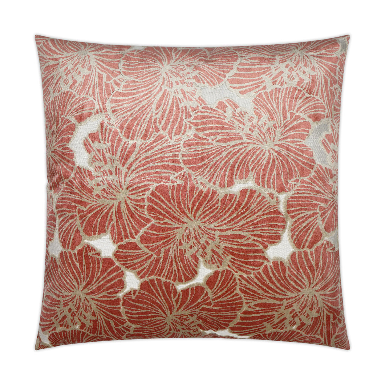 Irinia Punch Feather Down Fill 24" x 24" Pillow