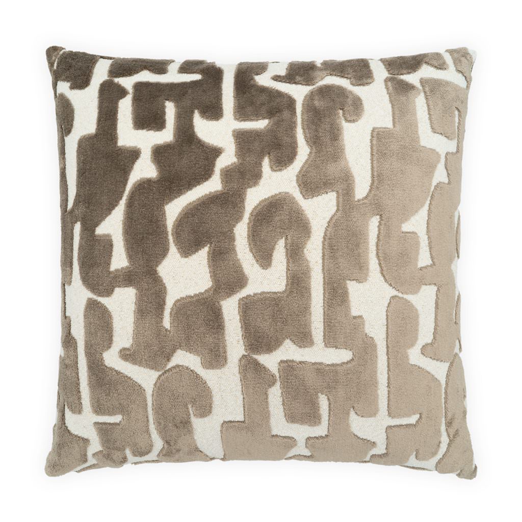 Knossos Fossil Feather Down Fill 24" x 24" Pillow