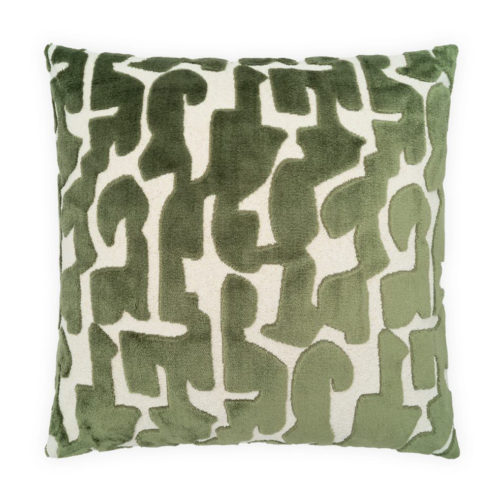 Knossos Moss Feather Down Fill 24" x 24" Pillow