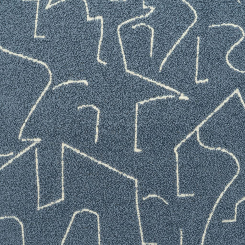 Miro Blue Feather Down Fill 24" x 24" Pillow