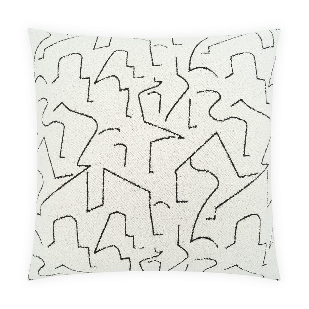 Miro White Feather Down Fill 24" x 24" Pillow